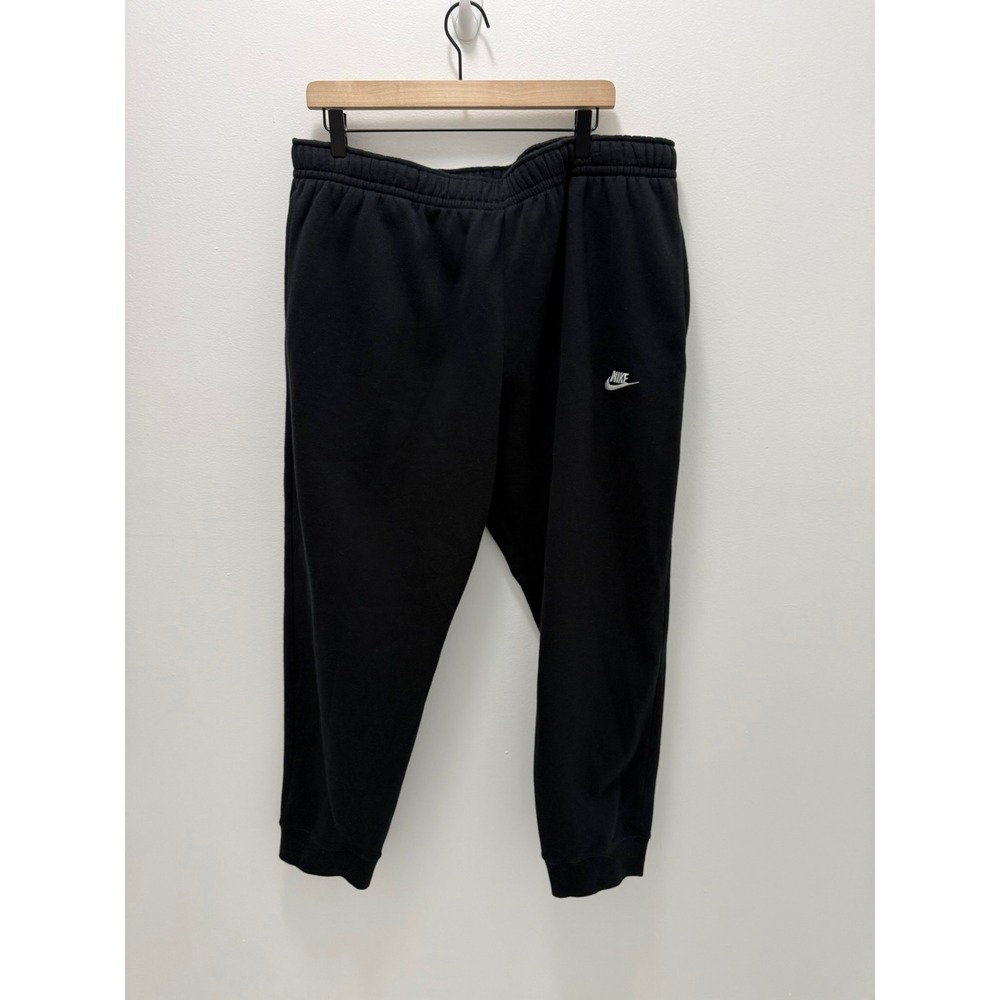 Nike Sportswear Club Fleece Joggers Black Tapered Leg 3XL Men's Regular